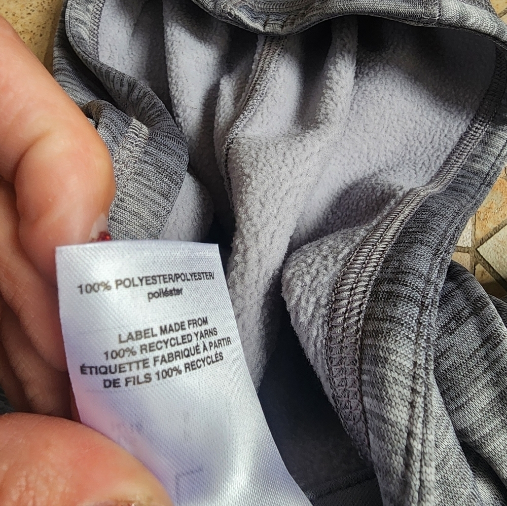 Adidas Heather Gray Zip Up Hoodie - Picture 4 of 5